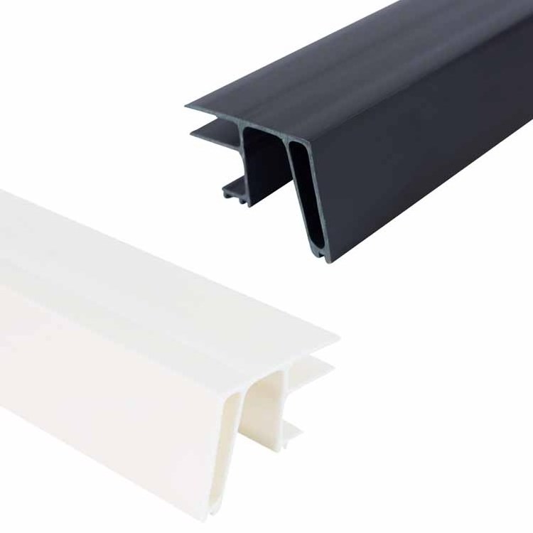 UPVC Material Resistance sunshine pvc corner windows accessories pvc profile for Windows And Doors and sun umbrella