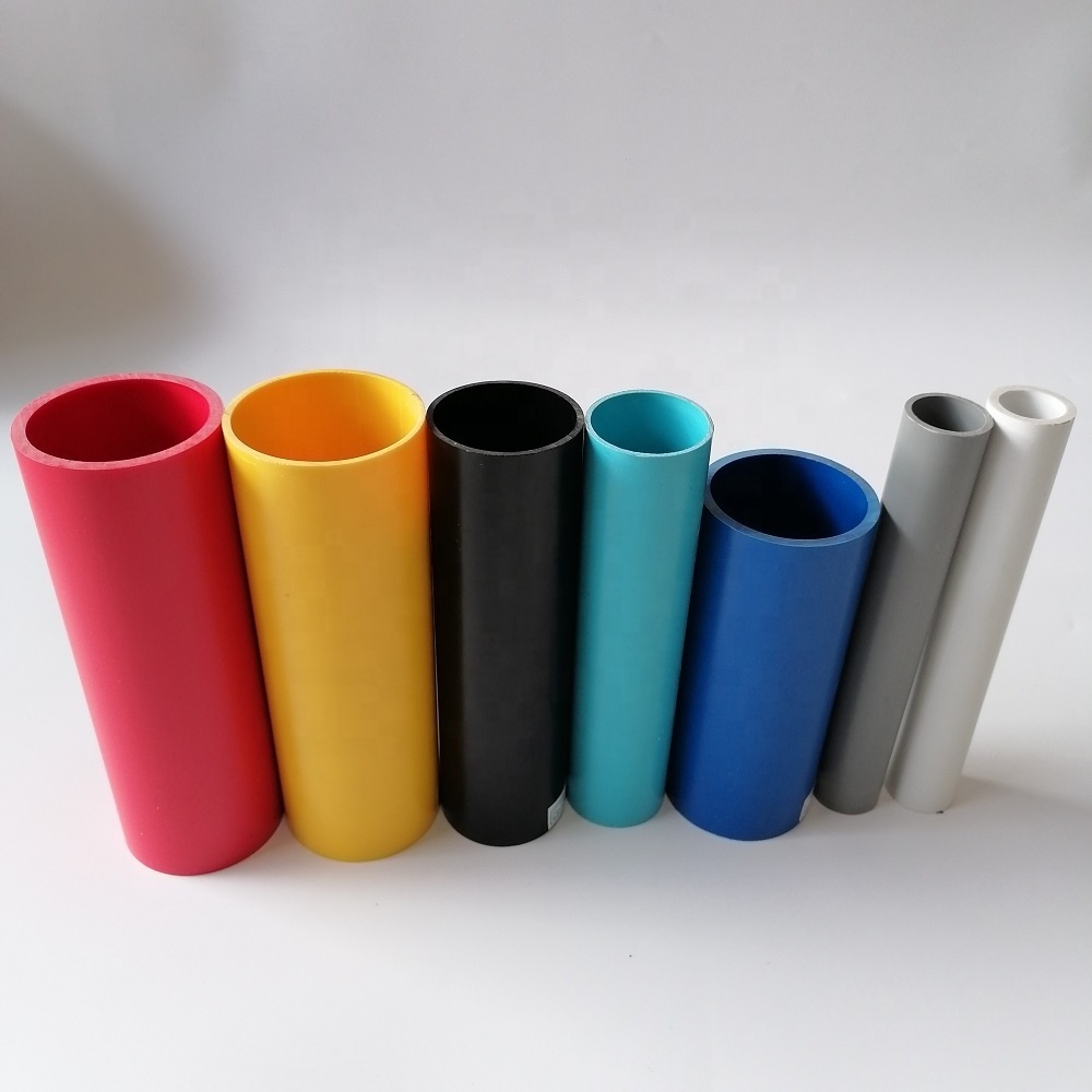 customizable color round PVC pipe Fabrication Furniture Grade plastic tubing plastic tube pvc plastic tube