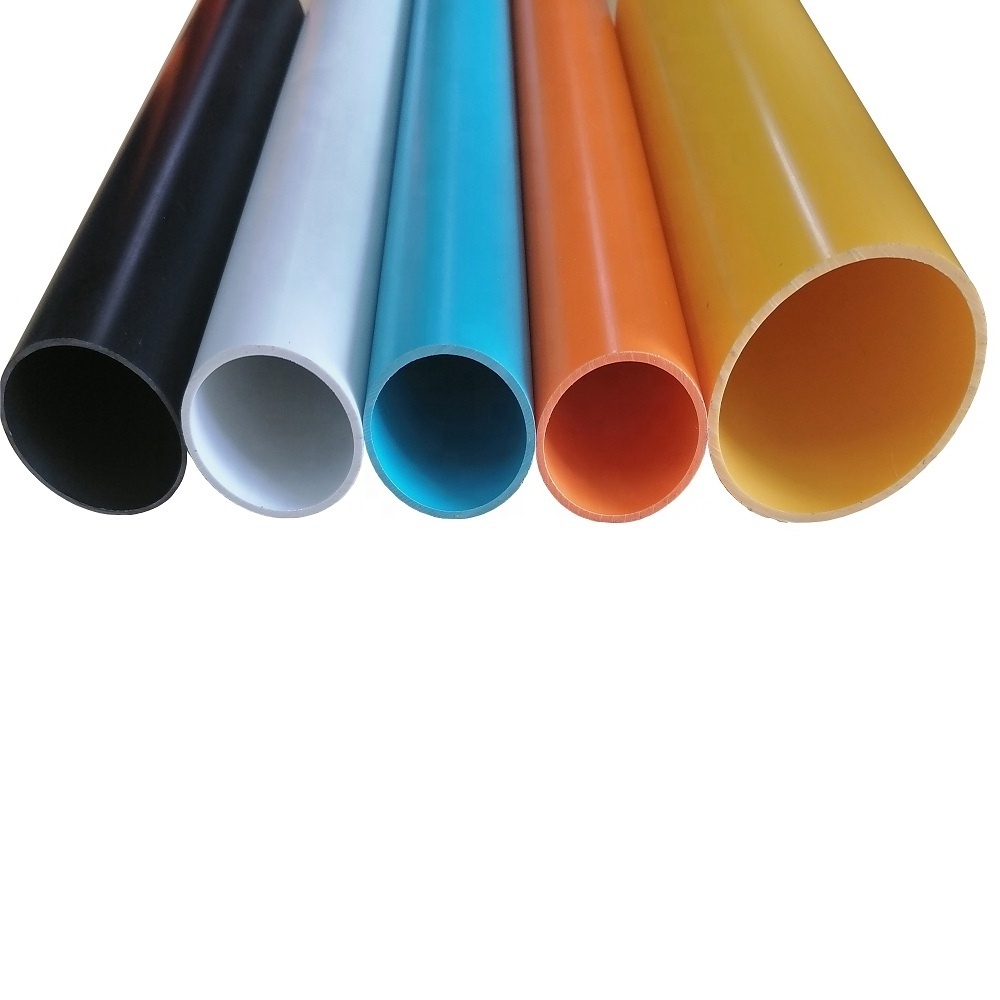 customizable color round PVC pipe Fabrication Furniture Grade plastic tubing plastic tube pvc plastic tube