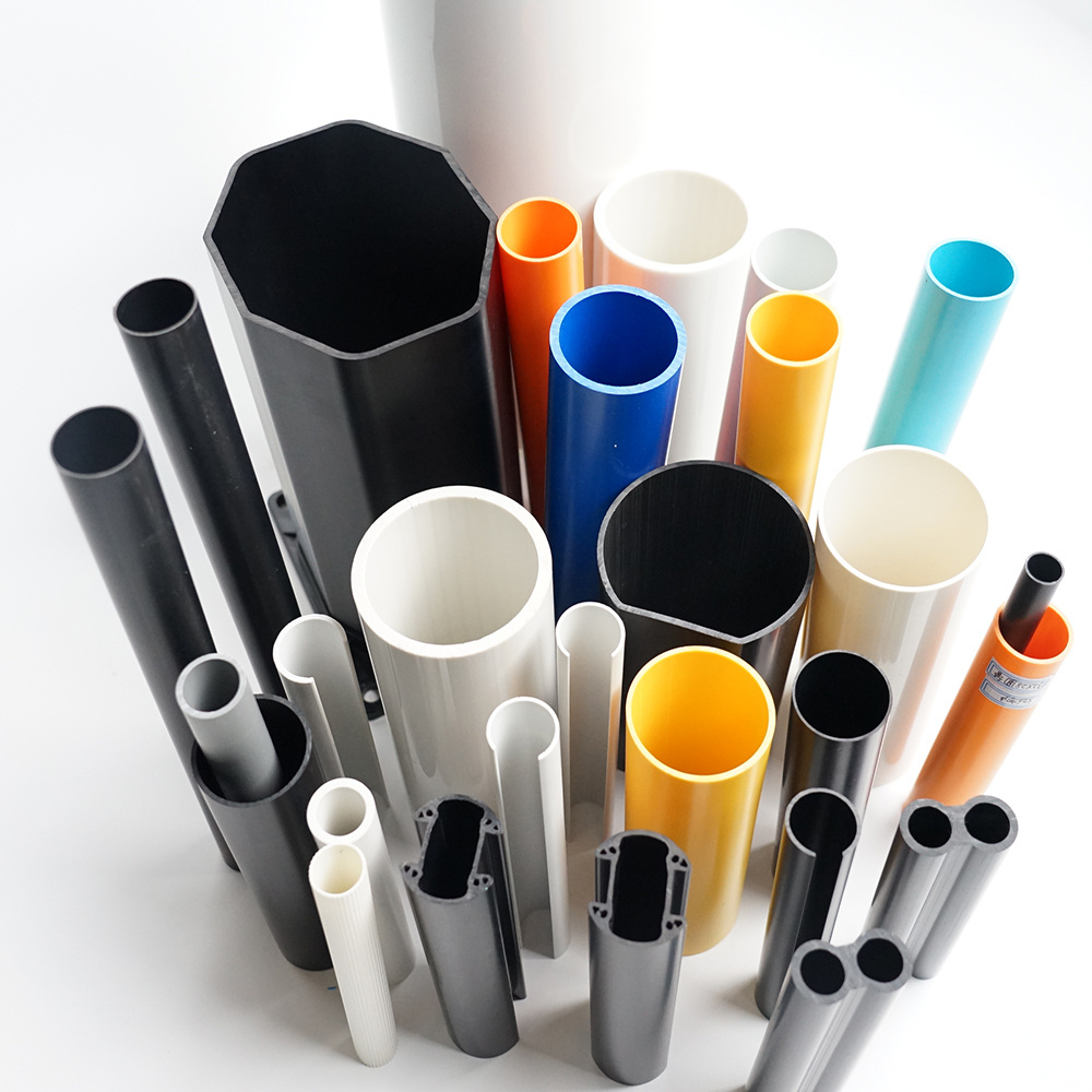 Plastic Industrial Pipe PVC Pipe Rubber Construction Trunking HDPE Pipe and PVC Profile manufacturer