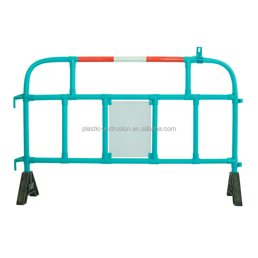 2M Long gymnasium Temporary Rubber Base Road Safety Barrier basketball match Plastic Fence Portable