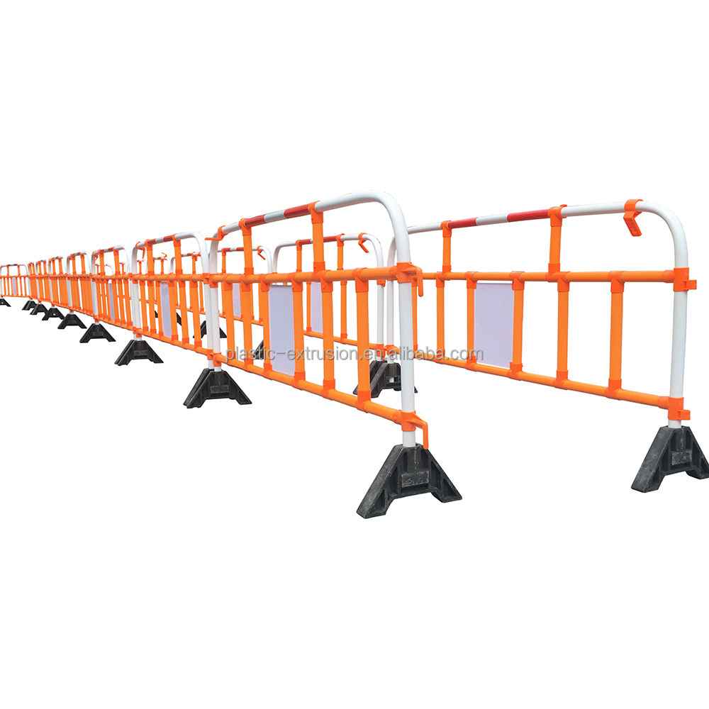 1500mm Interlock Road Safety Plastic PVC Barrier Temporary Pedestrian Barriers