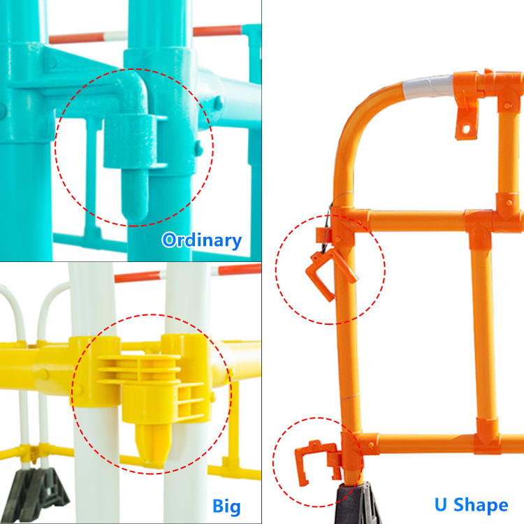 1500mm Interlock Road Safety Plastic PVC Barrier Temporary Pedestrian Barriers