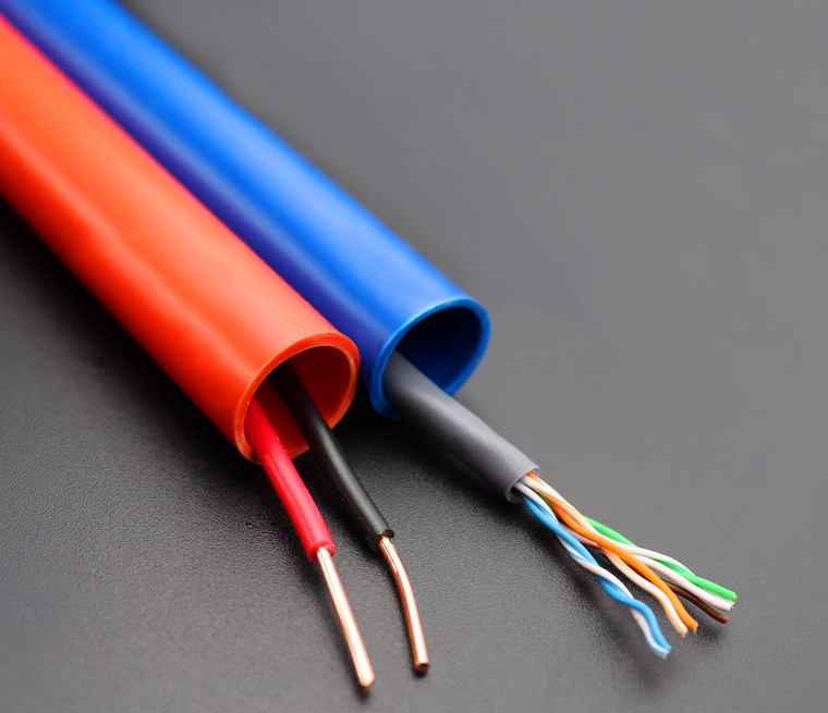 Fire resistant UPVC rigid conduit red blue  1/2inch 3/4 inch 1inch pvc conduit pipe electrical conduit