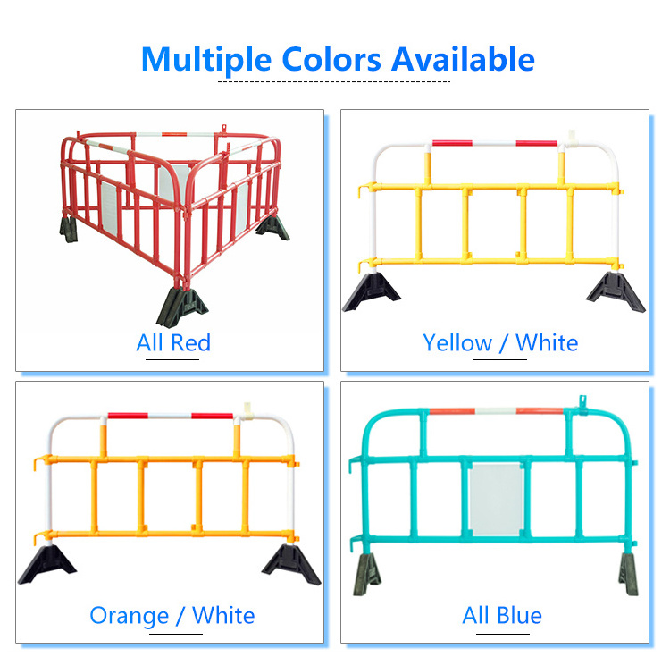 1500mm Interlock Road Safety Plastic PVC Barrier Temporary Pedestrian Barriers