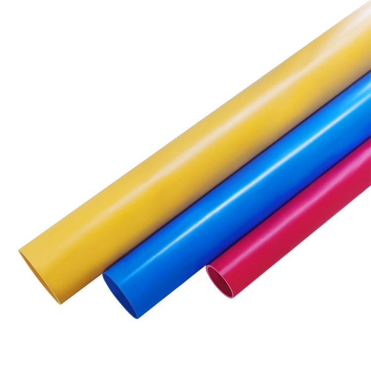 PVC material Amarilla tubo Plastic tubing blue pipe PVC black schedule 40 furniture-grade round tubing