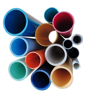 PVC material Amarilla tubo Plastic tubing blue pipe PVC black schedule 40 furniture-grade round tubing