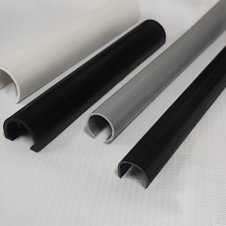 Customized oval plastic extrusion tube pvc pipe color flat or oval pipe