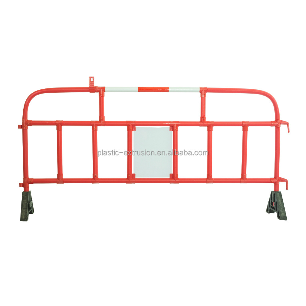 2M Long gymnasium Temporary Rubber Base Road Safety Barrier basketball match Plastic Fence Portable