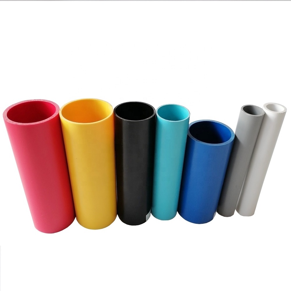 custom plastic extrusion tube pipe furniture grade pipe pvc coloured pvc pipe stand support poles