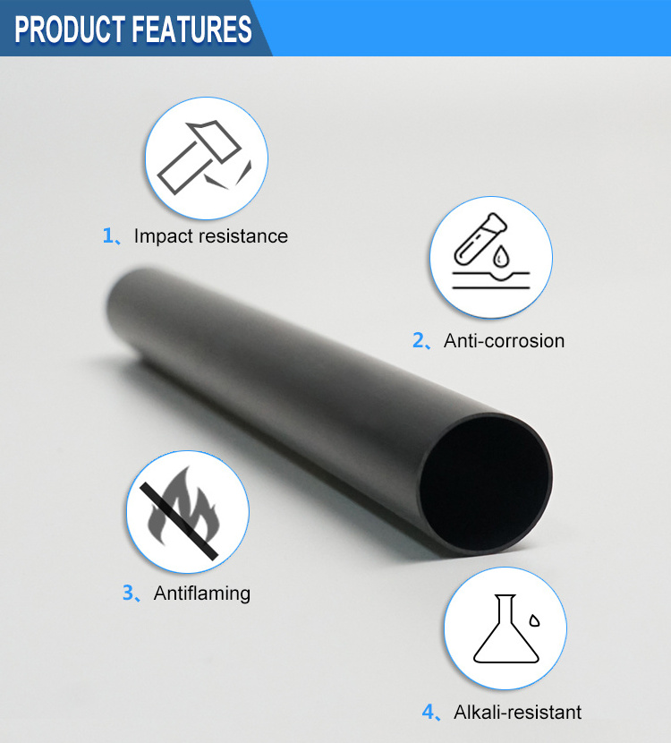 ODM factory produces pvc electricity conduit pipes underground pvc tubes  ID 13-16MM schedule 40 pvc pipe