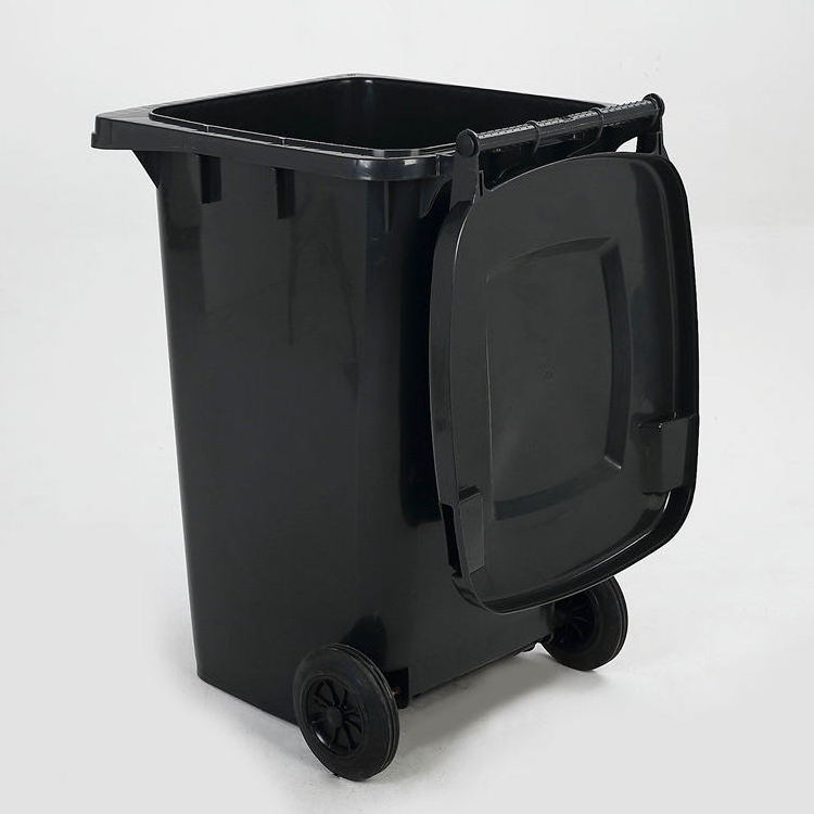 STROBIGO 240 Liter Plastic Trash Can Garbage Wheelie Bin Outdoor Recycle Waste Bins With Lid and Wheels