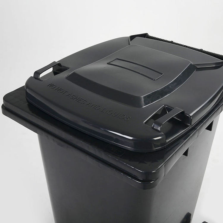 STROBIGO 240 Liter Plastic Trash Can Garbage Wheelie Bin Outdoor Recycle Waste Bins With Lid and Wheels