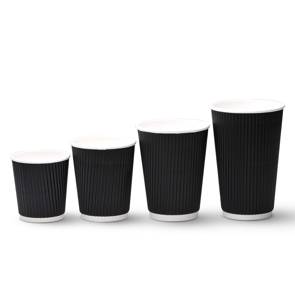 arabic coffee paper cups 6.5 oz/ 8 oz ripple wall coffee cups disposable/cardboard cup india for vending machine