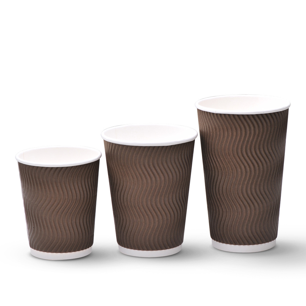 arabic coffee paper cups 6.5 oz/ 8 oz ripple wall coffee cups disposable/cardboard cup india for vending machine