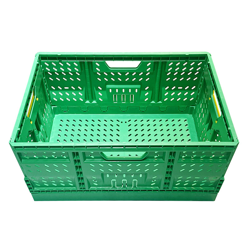 Sales in Chinese manufacturing factories collapsible plastic folding vegetable crate for food grade plastic storage