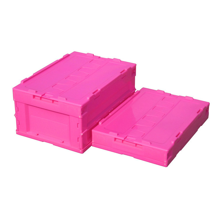 Plastic foldable Container, Collapsible and folding crate box for storage and moving