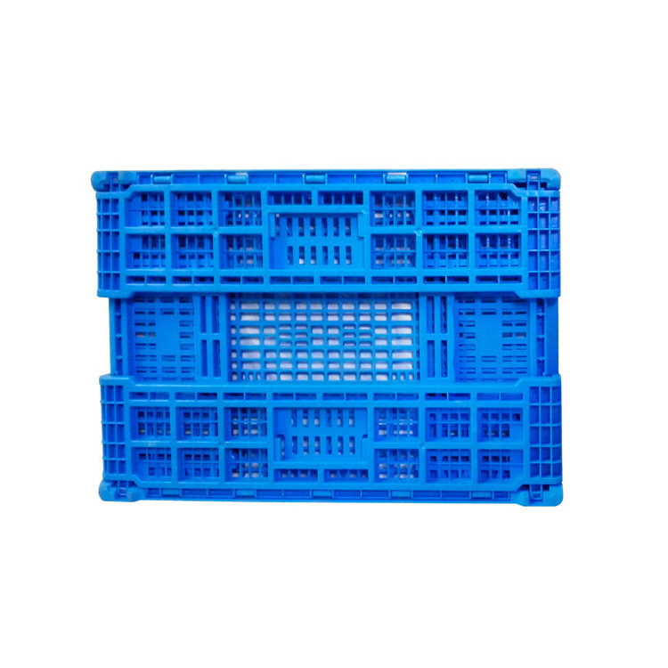 Precision manufacturing stack and nest crates reusable vegetable plastic crates plastic Vented Foldable Crate for Farm shipment