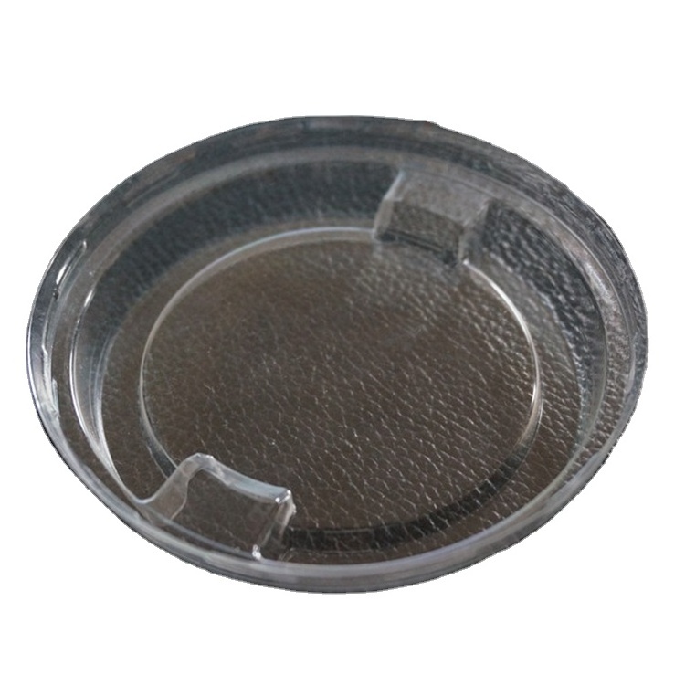 Food Grade Clear plastic yogurt cup lid disposable plastic PET flat lids coffee cup lids