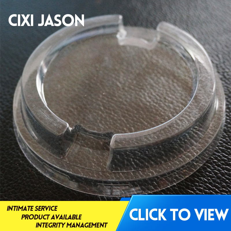 Food Grade Clear plastic yogurt cup lid disposable plastic PET flat lids coffee cup lids