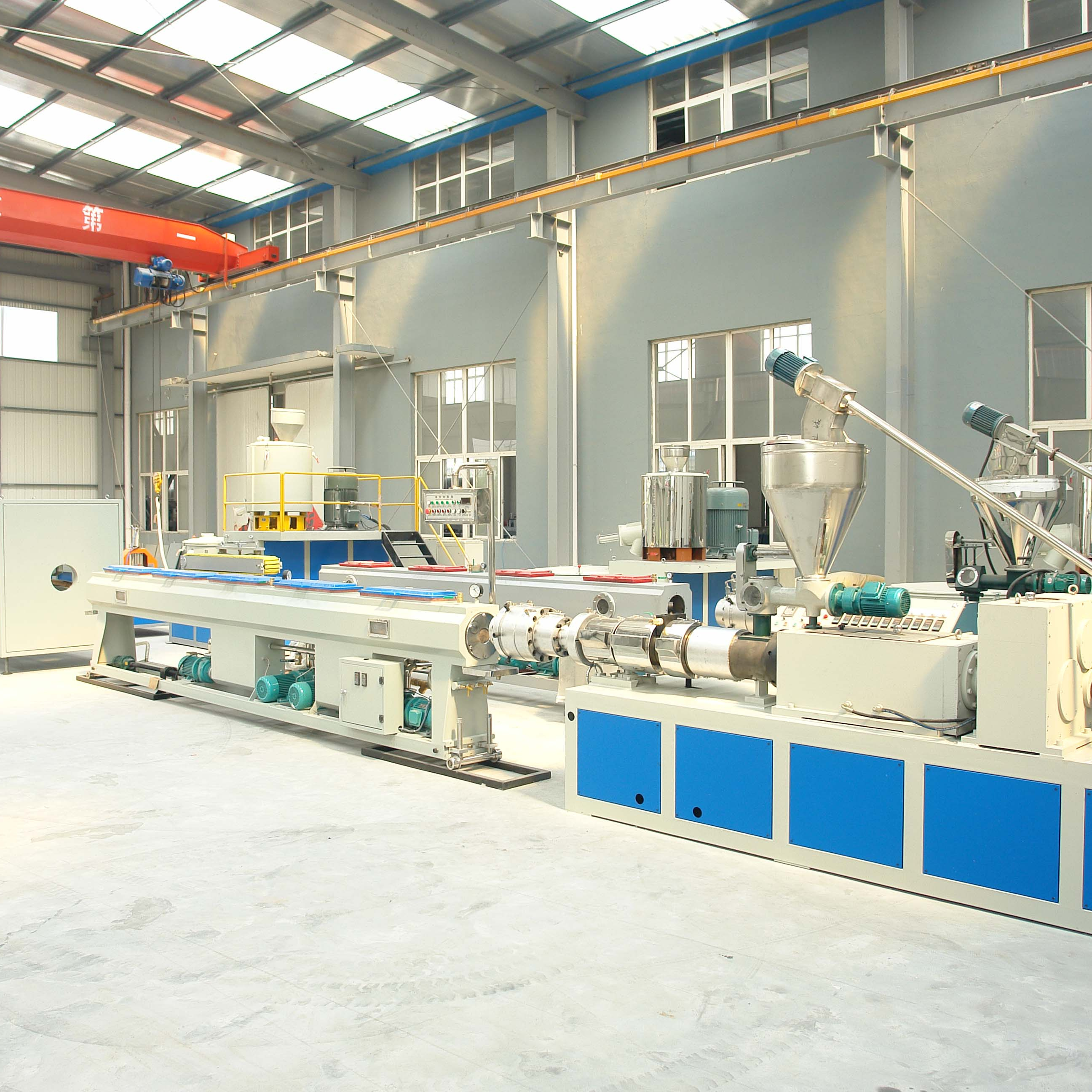 PVC pipe plastic extruding making machine/PVC water tube production line