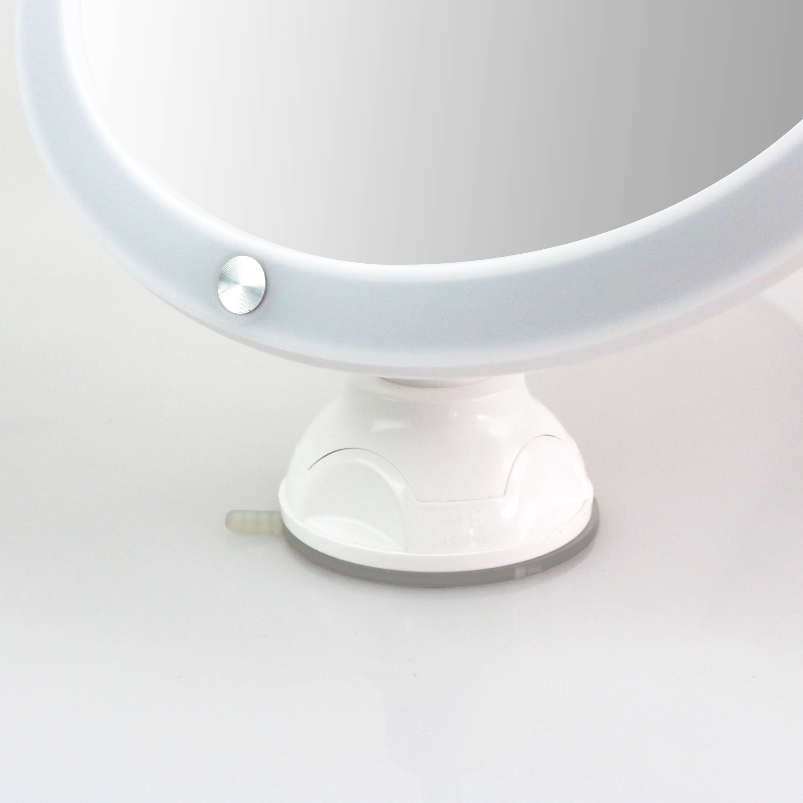 15X/10X/7X magnifying suction cup vanity mirror with lights round mirror with led espejo redondo led