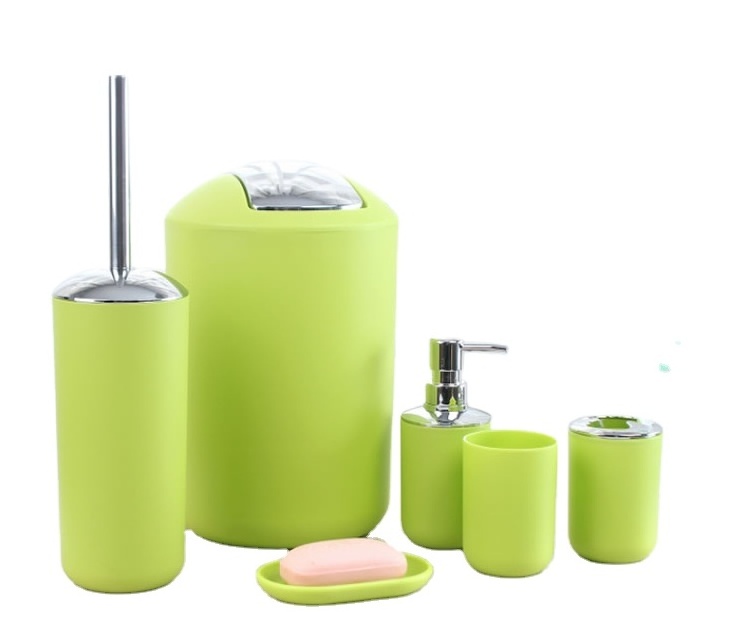 Durable PP Plastic Bathroom Accessory Set Packaged in a Box Includes Essential Bathroom Sets