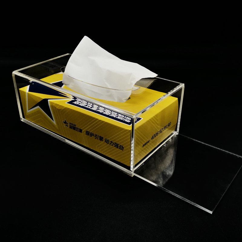 Acrylic Clear Tissue Box Cover Cheap Tissue Box Plastic Tissue Box Holder Customized Logo Color Accept Eco