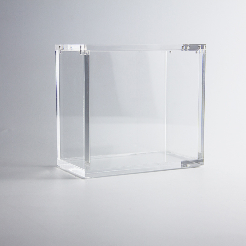 New Design Magnetic Clear Acrylic Gift Box High Transparent Acrylic Storage Box With Magnet Lid