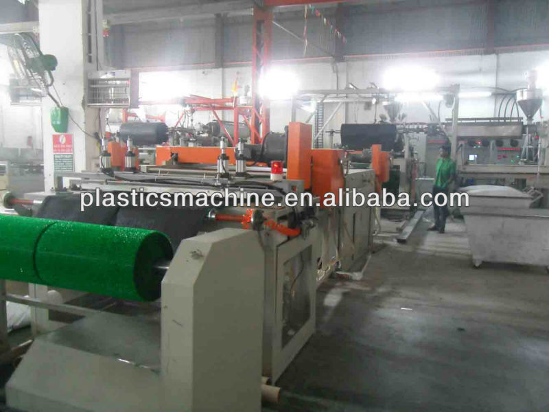 plastic extruder machine plastic turf mat machine, artificial grass machine artificial grass mat production line