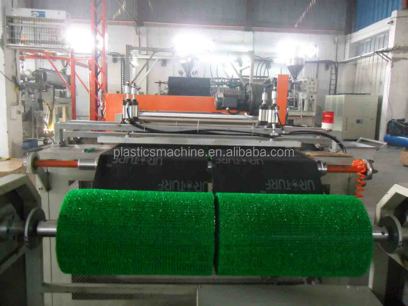 Plastics grass mat making machine production line, PE door mat machine artificial grass mat equipment