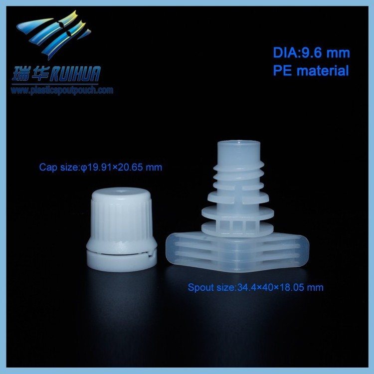 Spout cap manufactory plastic pouch lid from shantou