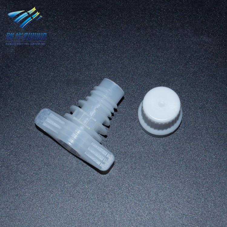 Spout cap manufactory plastic pouch lid from shantou