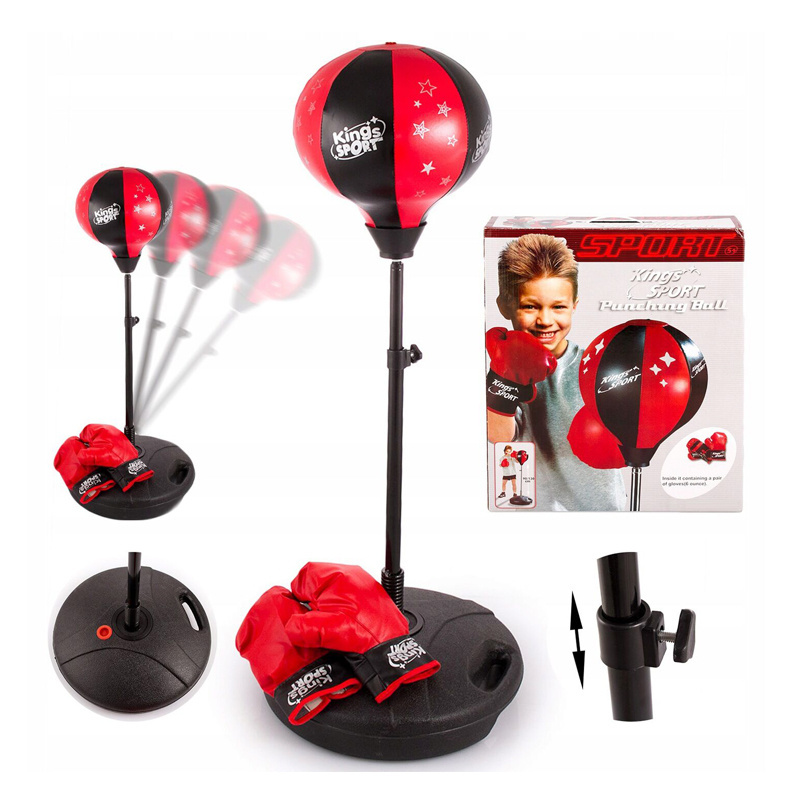 Boys Punching Ball Game Adjustable Kids Sport Boxing Set Toys