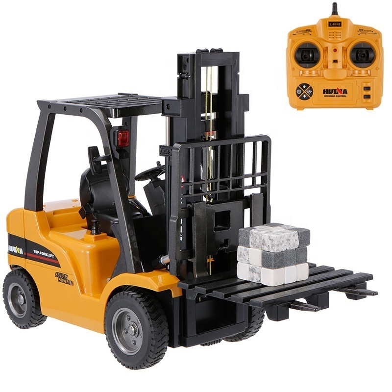 HUINA 1577 Hotest Dumper Truck Remote Control Electric Crane Toy Machine 1/10 Scale Rc Trucks Trailer Alloy Truck