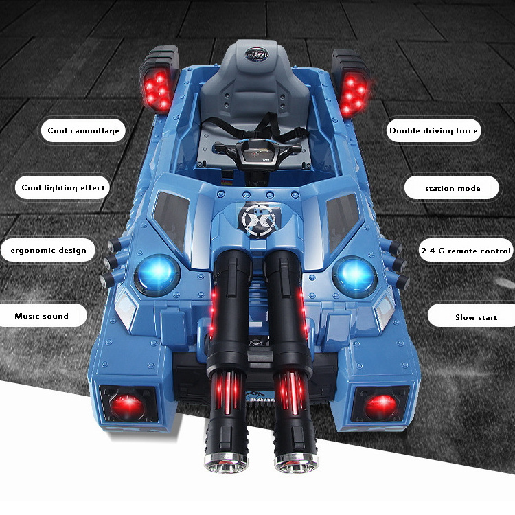 China Wholesale Plastic Electric Remote Control Kids Ride On Tank