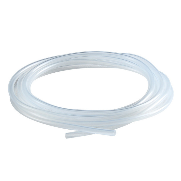 Medical equipment transparent platinum cured extruded silicone chemical  rubber air hose