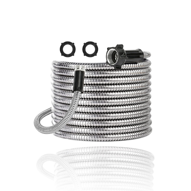 304 316 Metal stainless steel kink resistant Rugged mangera de agua water hose garden hose pipe for garden