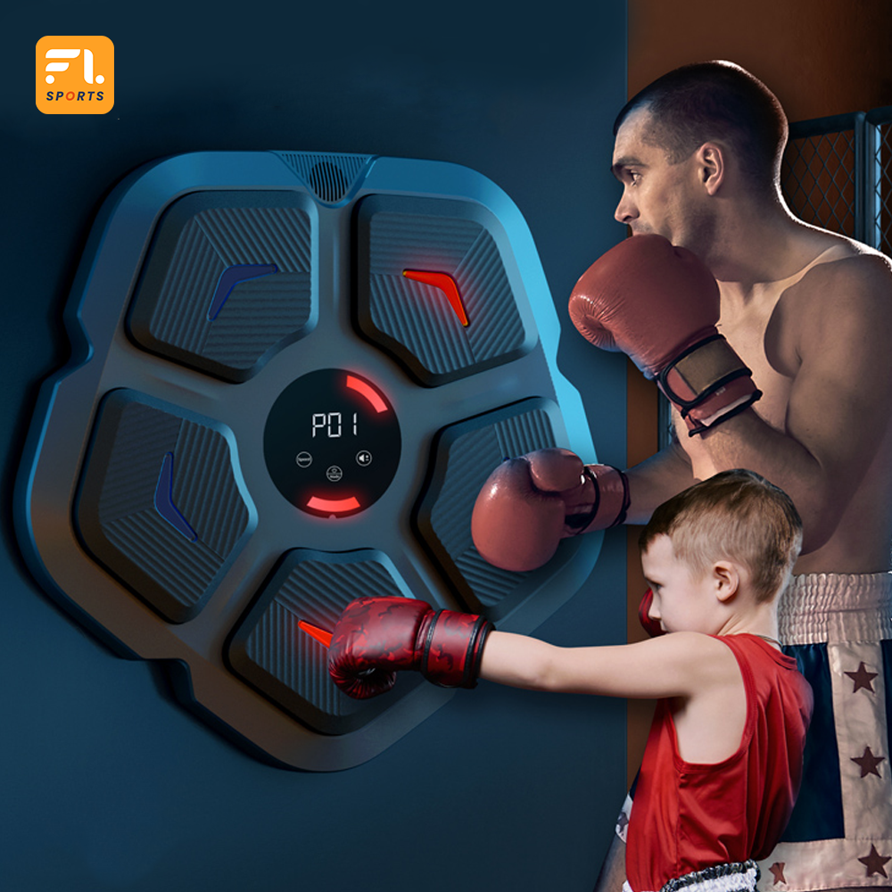 LED Light Bluetooth Compatible Training Electronic Boxing Target Smart Music Boxing Training Machine