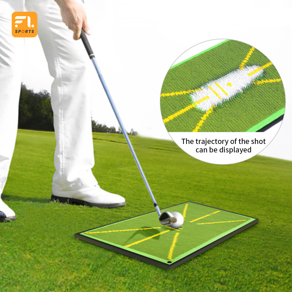 Mini Portable Golf Impact Analysis Training Turf Mat golf training mat for swing detection batting golf training mat