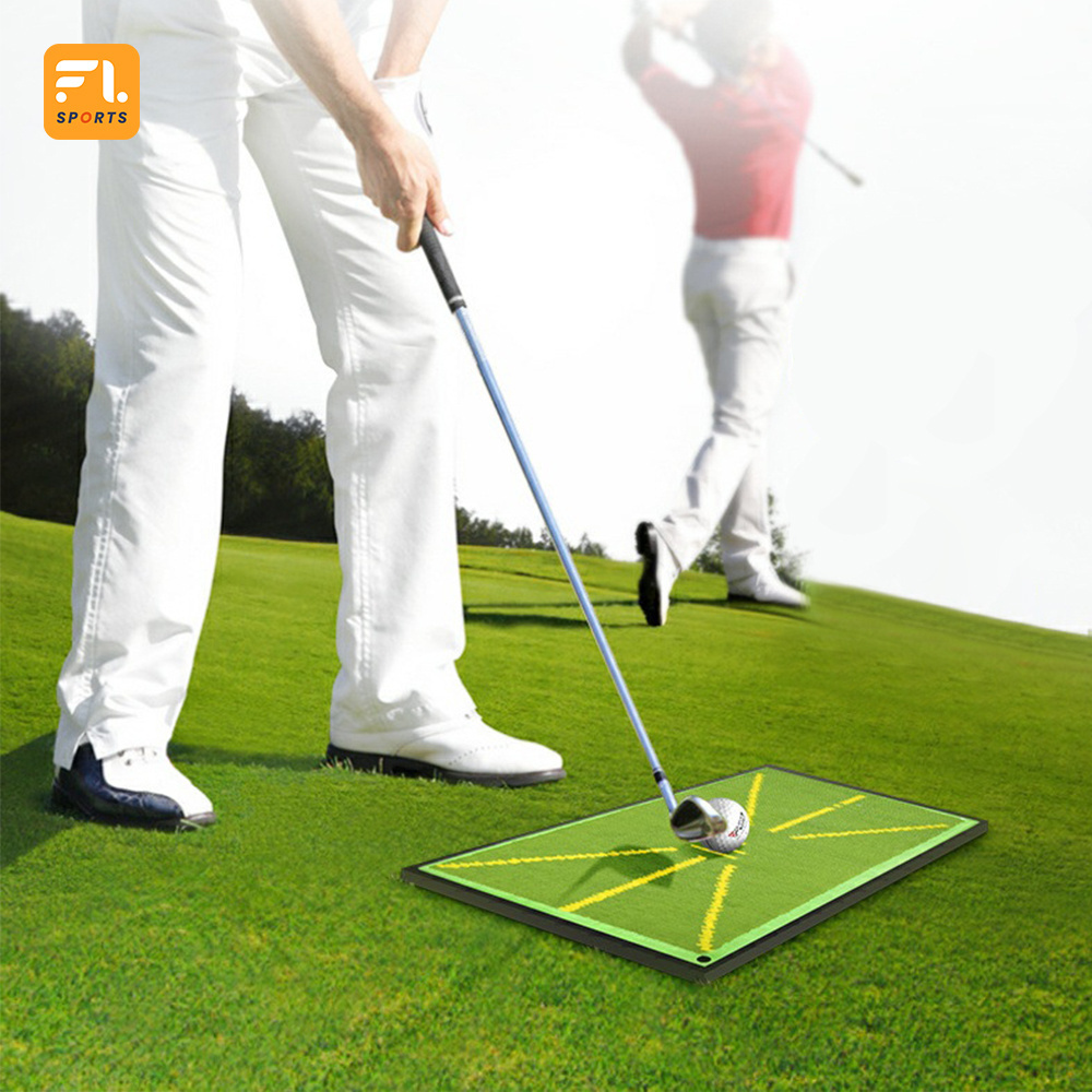 Mini Portable Golf Impact Analysis Training Turf Mat golf training mat for swing detection batting golf training mat