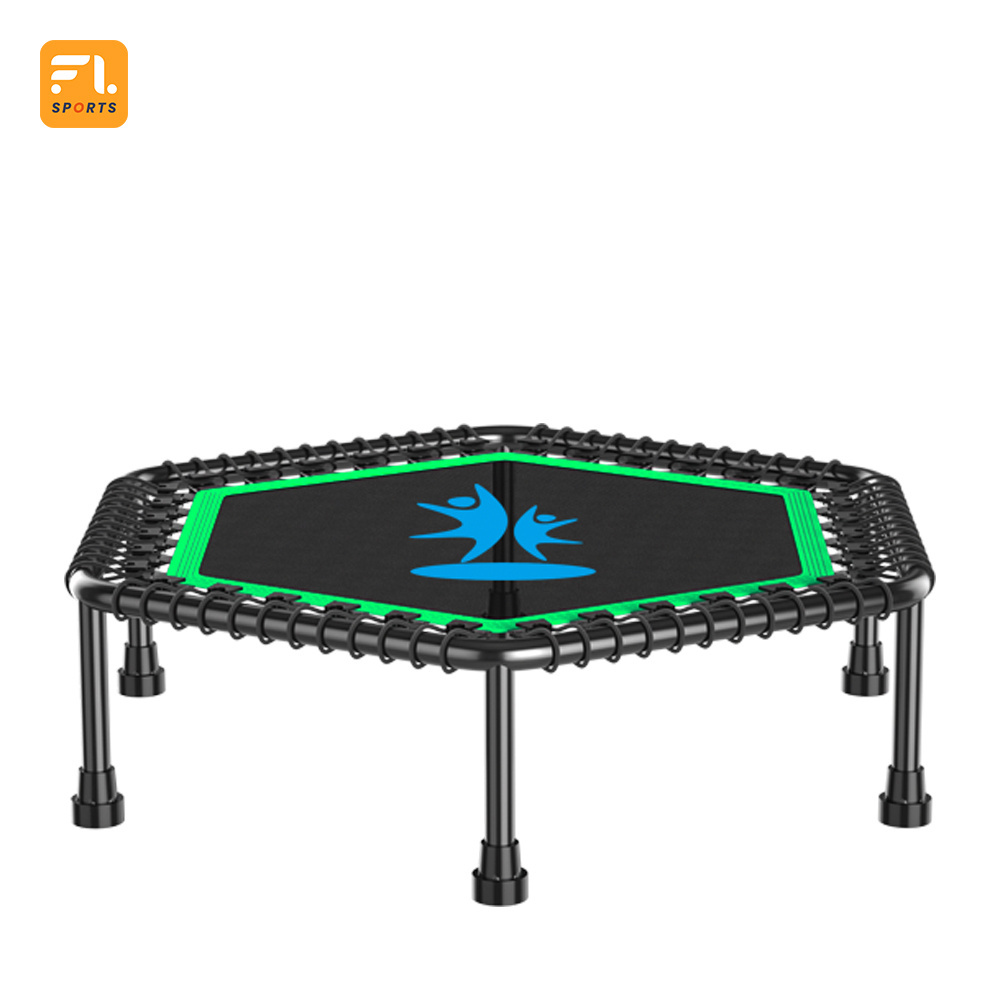 2023 Kids Trampoline Small Trampoline with Adjustable Handrail and Safety Padded Cover