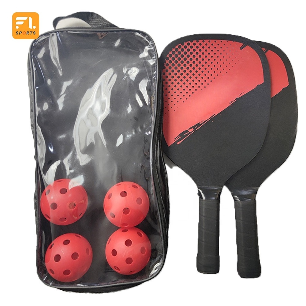 New Pick Racquet Set Glass Fiber Pickle Ball Glass Fiber Racquet Outdoor Sports Pick Ball