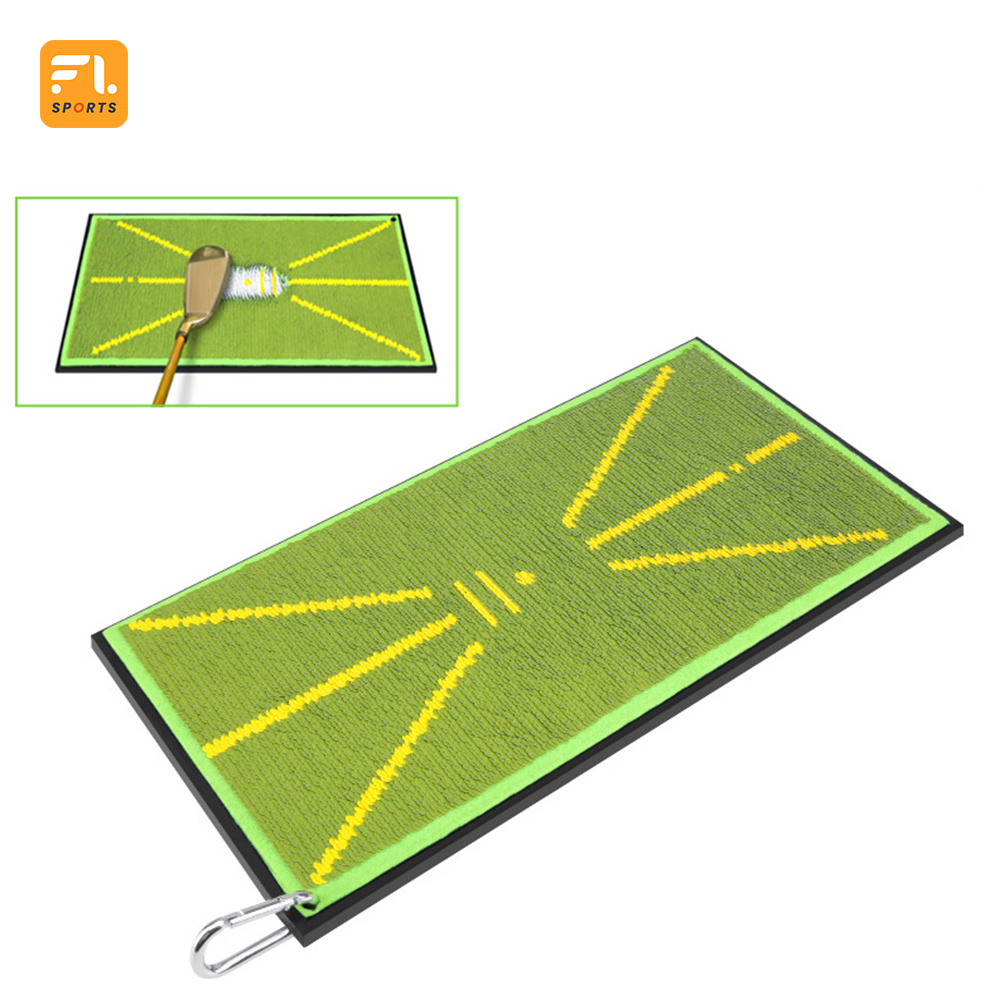 High Quality Sequin Pearlescent Piece Swing Path Trainer-Instant Feedback Golf Practice Hitting Aid  Batting Training Mat