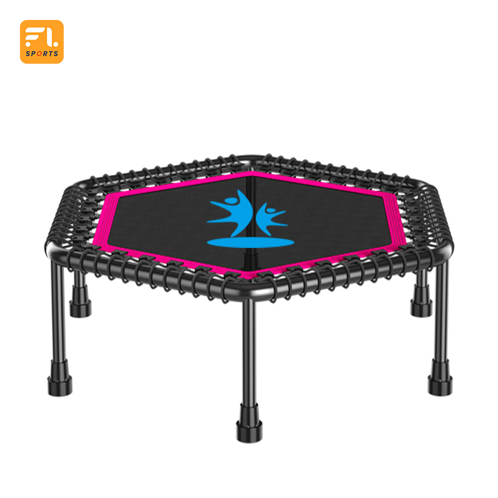 2023 Kids Trampoline Small Trampoline with Adjustable Handrail and Safety Padded Cover