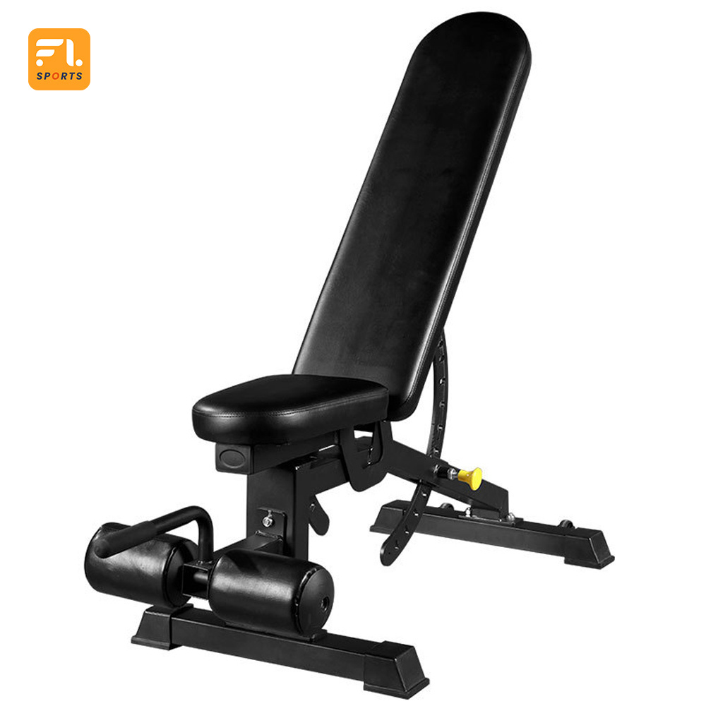 FULI newest Home Training Fitness Gym Workout Weight Lifting Workout Adjustable Squat Dumbbell Bench Rack With Bench Press