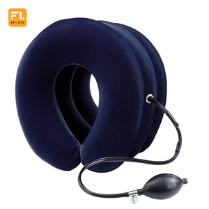 FL 2023 Adjustable Neck support Traction Soft Inflatable Cervical Neck Support Collar Air Cervical Traction Device