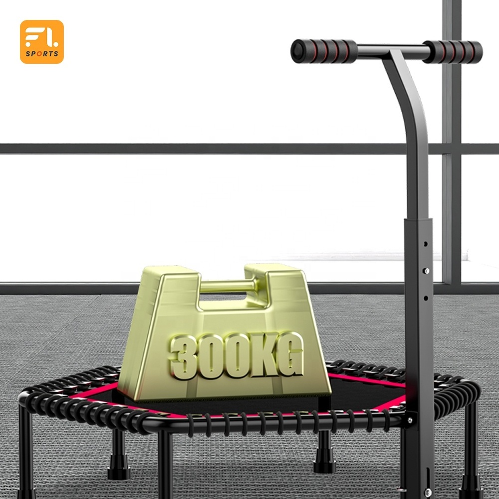 FULI Kids Trampoline Small Trampoline with Adjustable Handrail and Safety Padded Cover