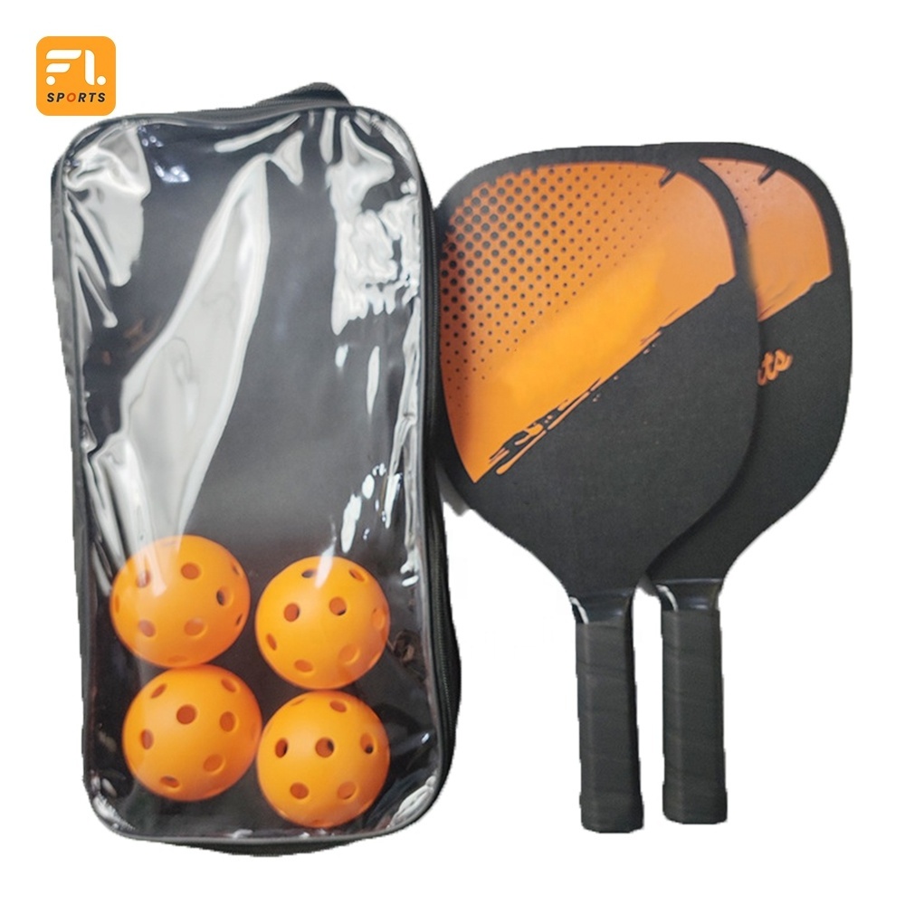 New Pick Racquet Set Glass Fiber Pickle Ball Glass Fiber Racquet Outdoor Sports Pick Ball