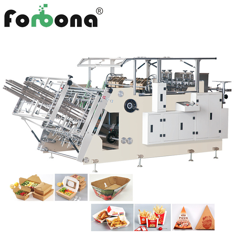 Forbona Made In China Low Cost High Quality Paper Food Box Machine For Pizza Box Pizza Box Making Machine